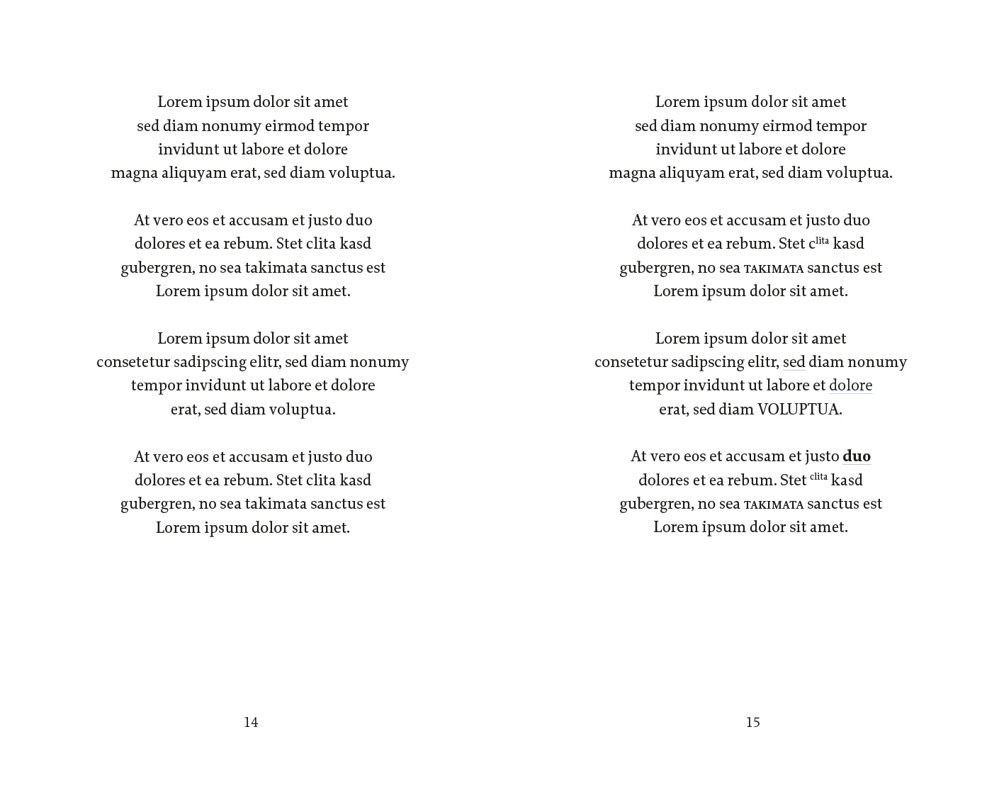 Ejemplo capítulo numerado diseño poesía clásica variante sencilla